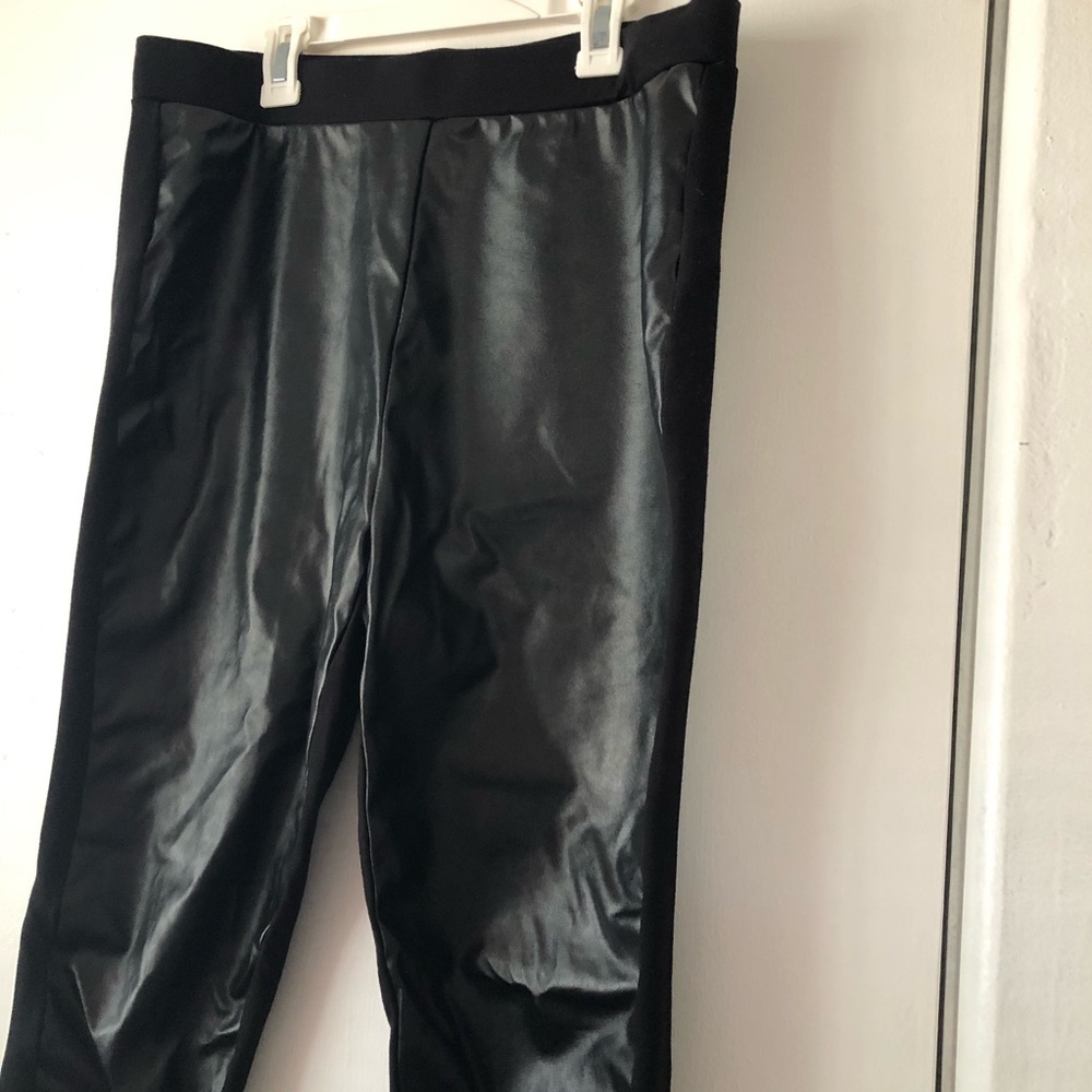 Black faux pants